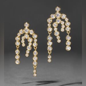 ALEXIS BITTAR Asterales Gold Chandelier Earrings